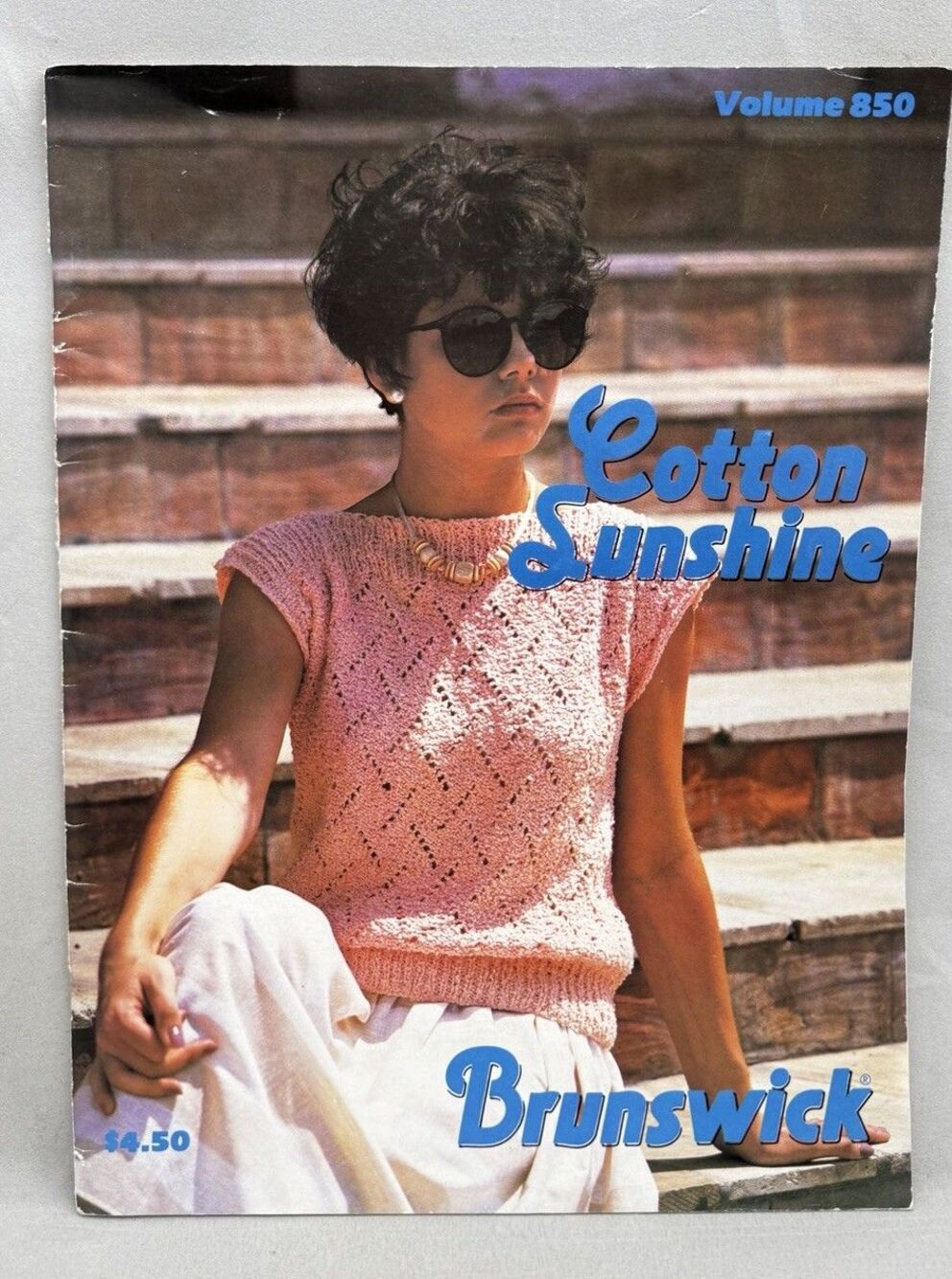 Cotton Sunshine Brunswick Vintage Knitting Pattern Book Volume 850 Retro